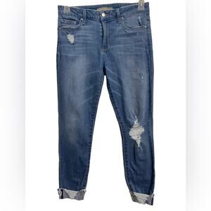 Joe’s Jeans Distressed Denim Size 28 Cuffed Skinny